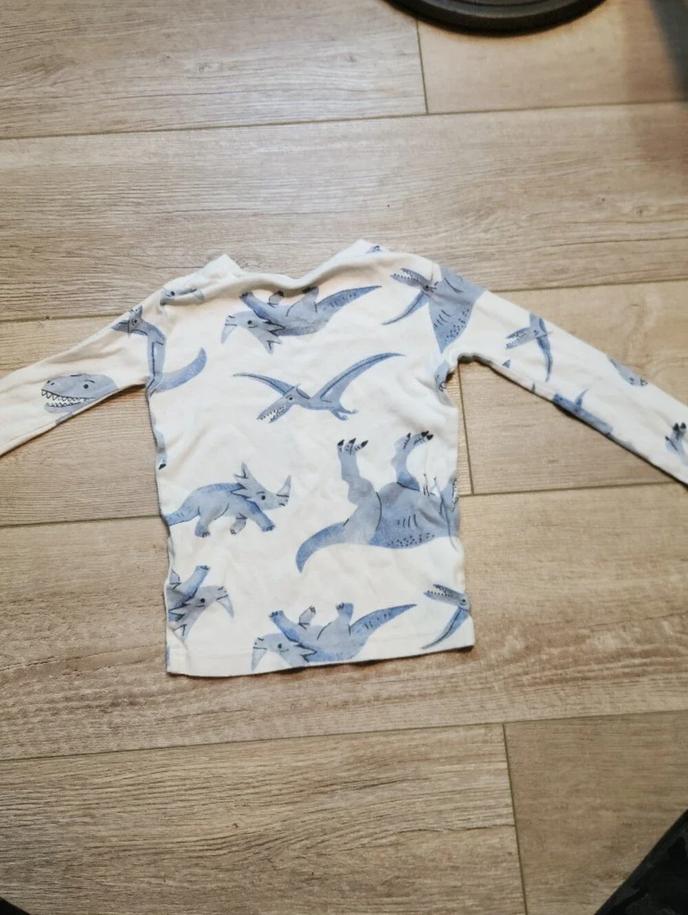 Carter's Cream and Blue Dinosaur Two-Piece Pajama Set